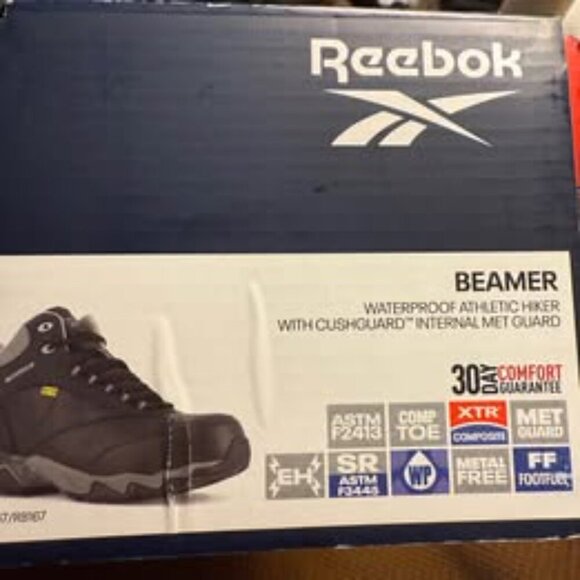 NEW REEBOK Waterproof COMP TOE Athletic Work Boot with CushGuard™ Internal Met - Picture 3 of 10